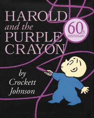 #ad Harold and the Purple Crayon Hardcover By Johnson Crockett GOOD $4.04