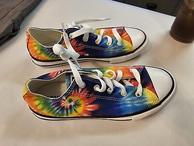 #ad Converse Shoes Youth 3 Boys All Star Tie Dye Low Sneakers Multicolor Unworn $27.00