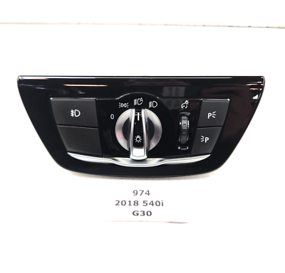 #ad ✅ 17 20 OEM BMW F90 M5 G30 G32 Headlight Switch Control Panel Light Module BLACK $59.95