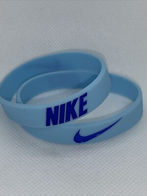 #ad Fashion Sports Wristbands Blue With Dark Blue Letters. Set Of 2. $7.99