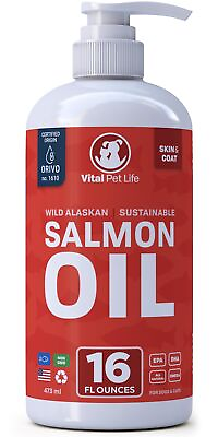 #ad Salmon Oil for Dogs amp; Cats Healthy Skin amp; Coat Fish Oil Omega 3 EPA DHA ... $23.56