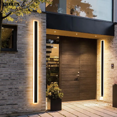 #ad New Outdoor Waterproof Modern LED Wall Lights Room Corridor Porch Lamp Lighting $263.25