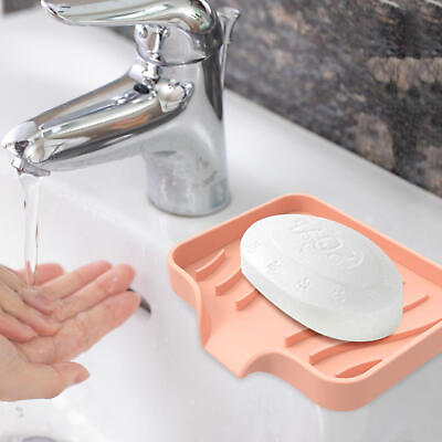 #ad #ad 1PCS NEW Soap Dish Holder Self Draining Bar Saver Trays For Shower Bathroom US $7.86