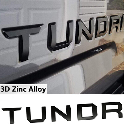 #ad 3D Raised Metal Tailgate Insert Letter Fit for 2014 2021 Tundra Emblem decal $24.99