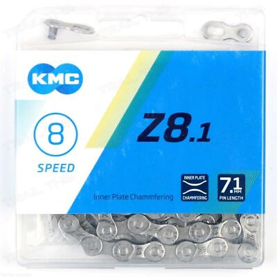 #ad KMC Z8.1 6 7 8 Speed 116L MTB Road Bike Chain 3 32quot; 7.1mm fits Shimano SRAM $9.35