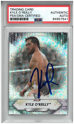 #ad KYLE O#x27;REILLY SIGNED AUTOGRAPH SLABBED WWE 2021 TOPPS FOIL CARD PSA DNA $125.00