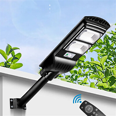 #ad 200W Solar Street Light Outdoor Waterproof 6500K 10000LM Solar Parking Lot Light $45.78