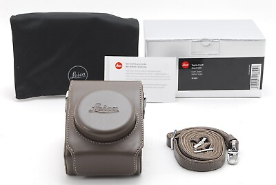 #ad Top Mint Unused Genuine Leica C LUX Leather Hard Case Taupe Brown w Box #1052 $94.99