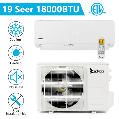 #ad Zokop Mini Multimode Split Air Conditioner Heat Cooling Air 18000 BTU 230V New $639.99