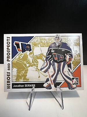 #ad Jonathan Bernier 2007 In the Game Heroes and Prospects Card 51 $1.75