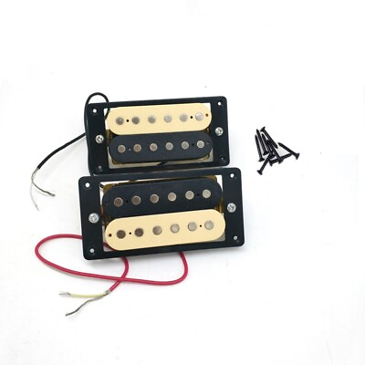#ad 2Pcs Electric Guitar Pickups 50 52 Faced Humbucker Coil Electric5641 $12.96