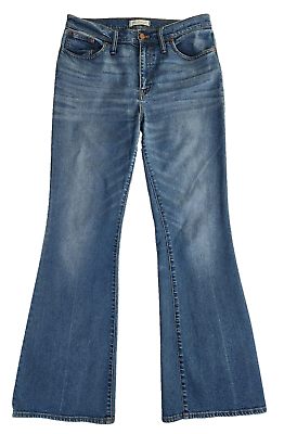 #ad Madewell Flea Market Flare Jeans Womens Size 32x32* High Rise Blue Stretch Denim $28.60
