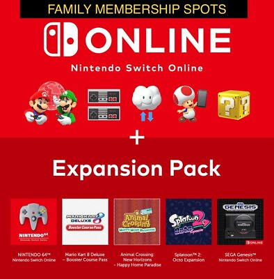 #ad 12 Months Nintendo Switch Online Membership Expansion Pack EXP 4 May 2025 $18.99