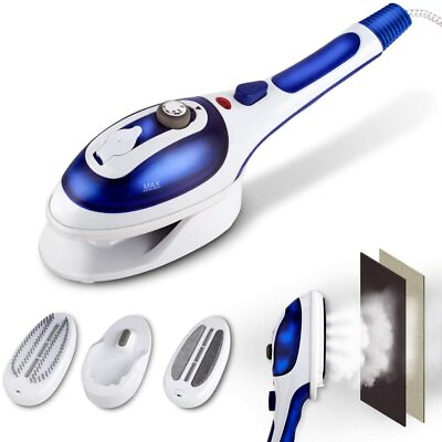#ad Handheld Steamer for Clothes Garment Steamer Steam Iron w 2 Brushes Portable $31.73