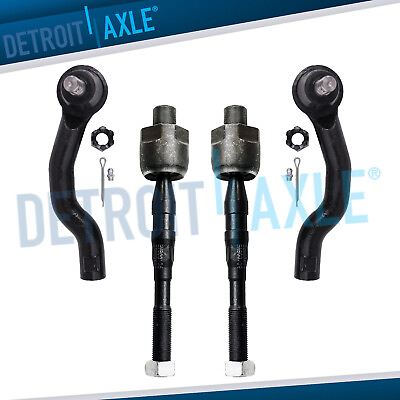 #ad 4pc Front Inner amp; Outer Tie Rod End Set for Nissan Frontier Pathfinder Xterra $44.11