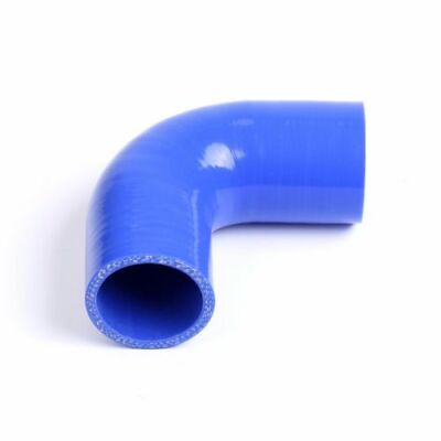 #ad Blue 4 Ply Reinforced 90 Degree Elbow 2.5quot; Silicone Radiator Coupler Hose $8.99