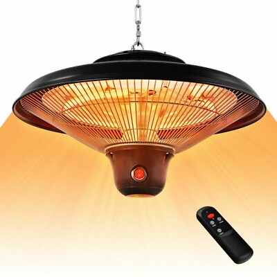 #ad Costway 1500W Ceiling Mounted Infrared Heater Electric Heater W Remote Control $89.99