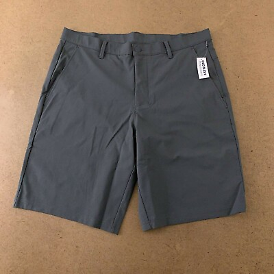 #ad Old Navy Mens Activewear Shorts Gray Pockets Flat Front Built In Flex 34 New $18.67