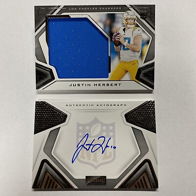 #ad Justin Herbert RPA 68 149 Booklet 2020 Panini Playbook RC autograph Rookie Card $699.99
