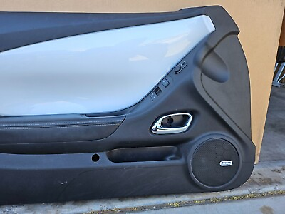 #ad 2012 Camaro 45th Anniversary Black Drivers si Door Panel w White Insert USED $200.00