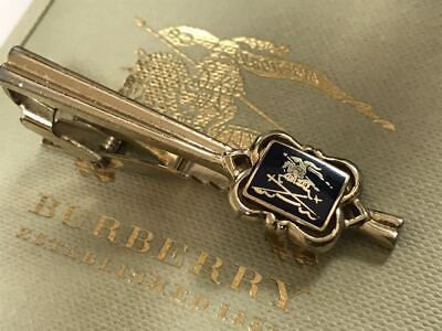#ad Burberry London Genuine Authentic Men Necktie Pins Set Luxury Silve Gold W68 $109.99