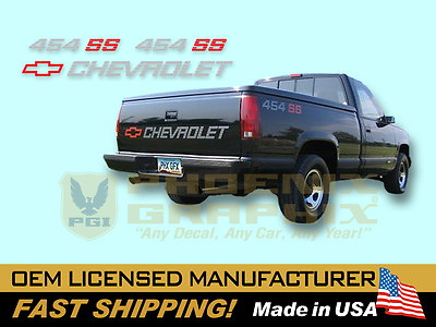 #ad 1990 1991 Chevrolet 1500 Truck 454 SS Bed Side amp; Tailgate Decals amp; Stripes Kit $119.00