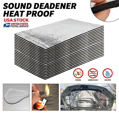 #ad Car Sound Deadener Heat shield Insulation Waterproof Block Adhesive 16 112Sqft $24.99