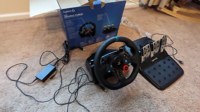 #ad Logitech G29 Driving Force Racing Wheel and Pedals for PS5 PS4 PC Free Ship $179.00