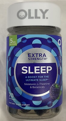 #ad Olly Extra Strength Sleep Melatonin 70 Gummies Exp 8 2024 $12.89