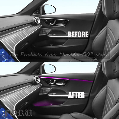 64 Color Ambient Light LED Trim Accessories For Mercedes Benz C Class W206 2022 $387.31