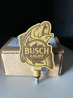 #ad 🔥New Busch Light Beer Tap Handle Topper Lot Bass Fish NIB Fishing $39.99