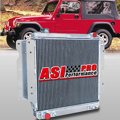 #ad #ad 3 Row Aluminum Radiator For 1987 20062004 Jeep Wrangler TJYJ 2.42.5 4.0 4.2L $104.49