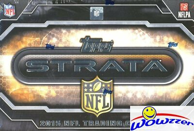 #ad 2015 Topps STRATA Football Factory Sealed HOBBY Box 2 ON CARD AUTOGRAPHS $139.95