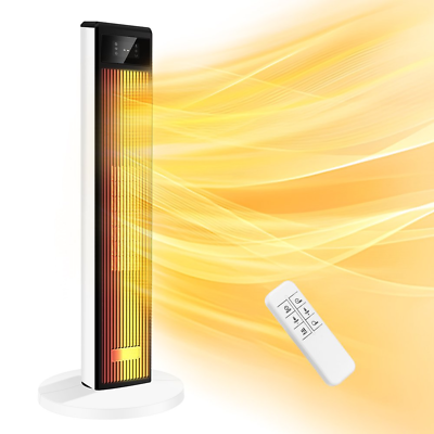 #ad 29quot; Electric Tower Space Heater With Remote Control For Indoor Use Large Room $78.99