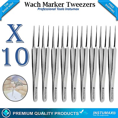 #ad #ad X10 ROFESSIONAL TWEEZERS FOR WATCH MAKERS REPAIRERS JEWELLERY SURGICAL TOOL $50.95