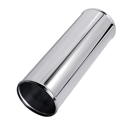 #ad 3.5 in Straight Intercooler Pipe Air Intake Hose Aluminum Alloy Tube Silver 30cm $20.99