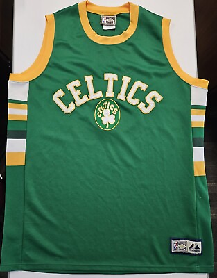 #ad Boston Celtics Hardwood Classics Majestic Jersey XL Vintage NBA $35.00