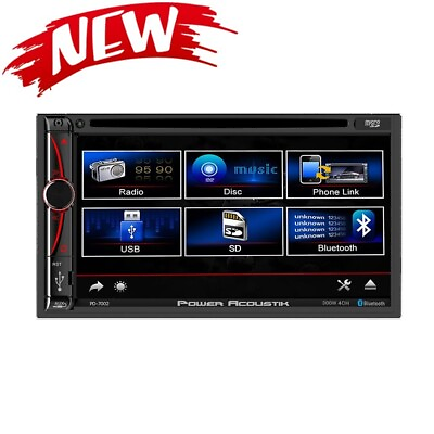 #ad Power Acoustik PD 7002 2 DIN DVD Bluetooth Multimedia Receiver w 7quot; Touchscreen $59.99