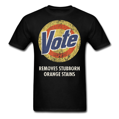 #ad Anti Trump Vote Shirt Removes Stubborn Orange Stains Funny Detergent T Shirt $14.99