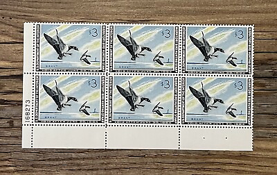 #ad WTDstamps #RW30 1963 Block LotP US Federal Duck Stamp Mint OG NH $349.00