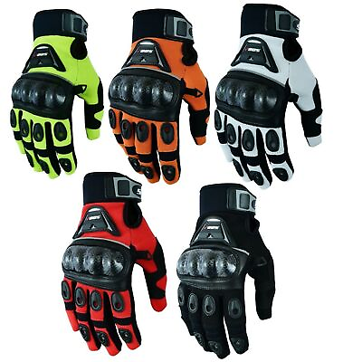 #ad Motorcycle Gloves Breathable Full Finger Racing Gloves Riding Cross Dirt Gloves $24.65
