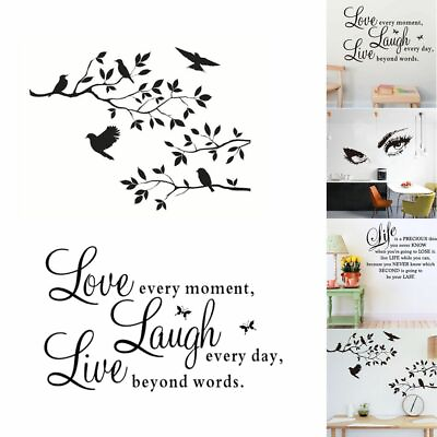 Vinyl Home Room Decor Art Quote Wall Decal Stickers Bedroom Removable Mural DIY $5.63