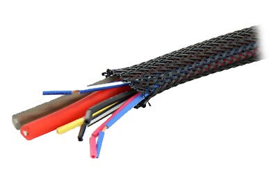 #ad 100 Ft 1 4quot; Braided Expandable Sleeving Wire Jacket Cable Sheathing Loom Tubing $12.99