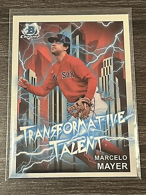 #ad Marcelo Mayer 2023 Bowman Chrome Draft Transformative Talent Card #TT 6 Red Sox $2.99