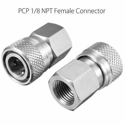 #ad Paintball PCP Stainless Steel Female Quick Disconnect Adapter 1 8#x27; $10.00