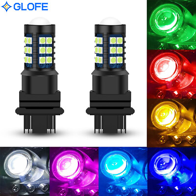 #ad GLOFE 3156 3157 LED Bulbs 3030 High Bright Colorful Brake Tail Signal Lights $13.99