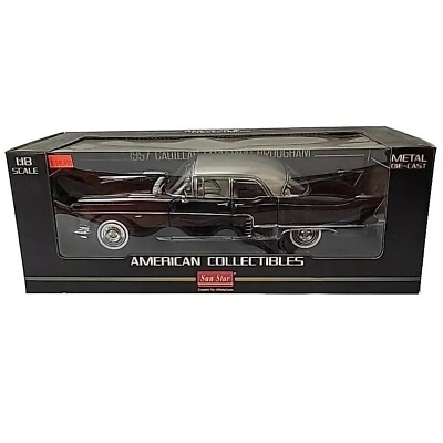 #ad Sun Star 1957 Black Cadillac Eldorado Brougham #4001 American Collectibles 1:18 $100.00