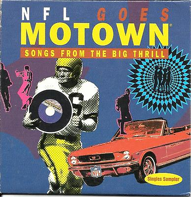#ad NFL GOES MOTOWN Songs From the Big Thrill RADIO DJ PROMO CD single football $24.99
