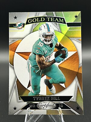 #ad 2023 Panini Certified Tyreek Hill Mirror Gold Team Dolphins GT 5 $6.99
