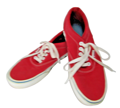 #ad Vans Shoes Mens Size 7 Red Sneakers Style Code 721356 $15.00
